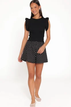 Kathleen Ruffled Knit Top