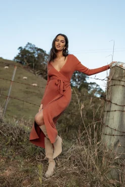 Kellan Wrap Midi Dress