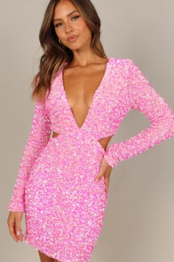 Kelly Long Sleeve Sequin Mini Dress