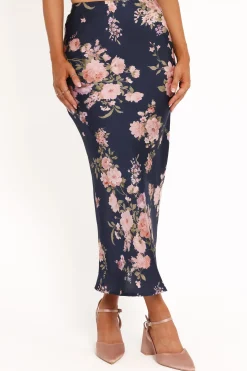 Kenna Satin Midi Skirt