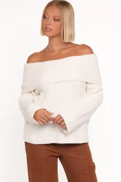 Kenny Off Shoulder Knit Sweater