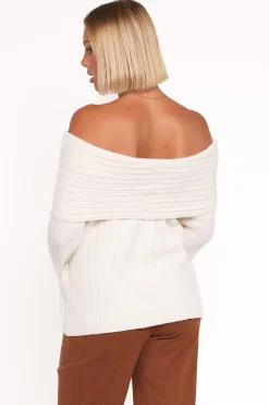 Kenny Off Shoulder Knit Sweater