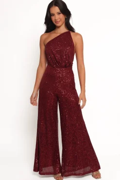 Khianna Sequin One Shoulder Jumpsuit