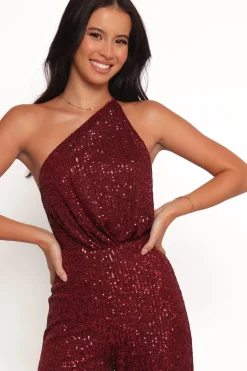 Khianna Sequin One Shoulder Jumpsuit