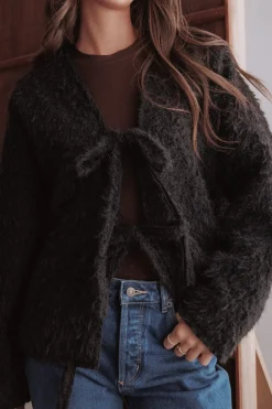 Kimmy Bow Oversized Cardigan