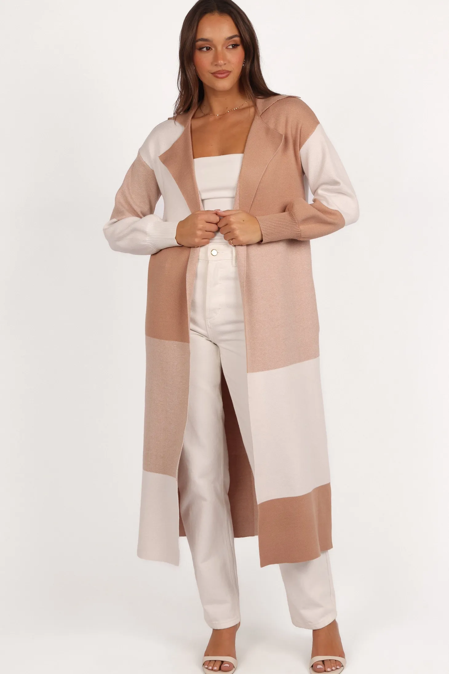 Kingston Large Check Long Cardigan