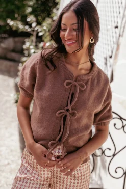 Koskie Tie Knit Top