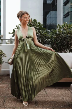 Kris Pleated Maxi Dress
