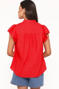 Kylie Flutter Sleeve Top