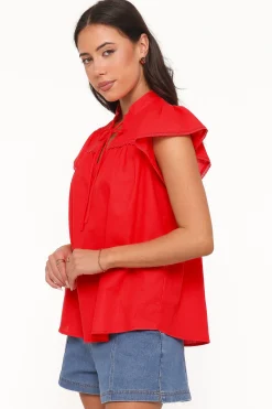 Kylie Flutter Sleeve Top