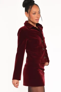 Lainey Velvet Cropped Jacket