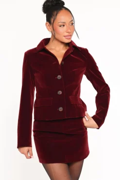 Lainey Velvet Mini Skirt