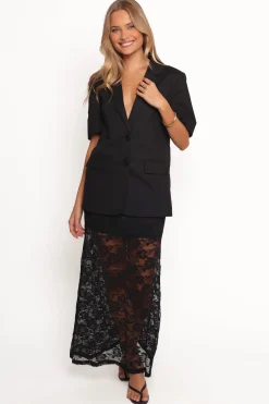 Laken Sheer Lace Maxi Skirt