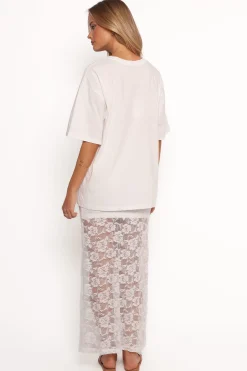Laken Sheer Lace Maxi Skirt