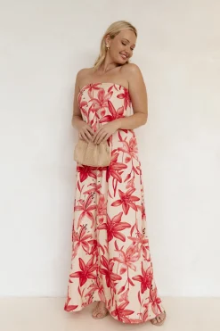 Lani A Line Strapless Maxi Dress