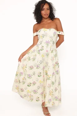 Larni Off Shoulder Midi Dress