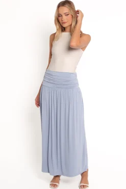 Lavia Ruched Knit Maxi Skirt