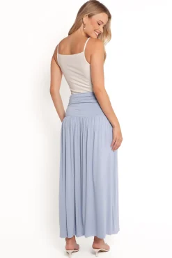 Lavia Ruched Knit Maxi Skirt