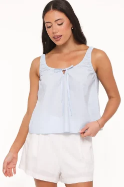 Lawrence Tie Scoop Top