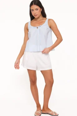 Lawrence Tie Scoop Top