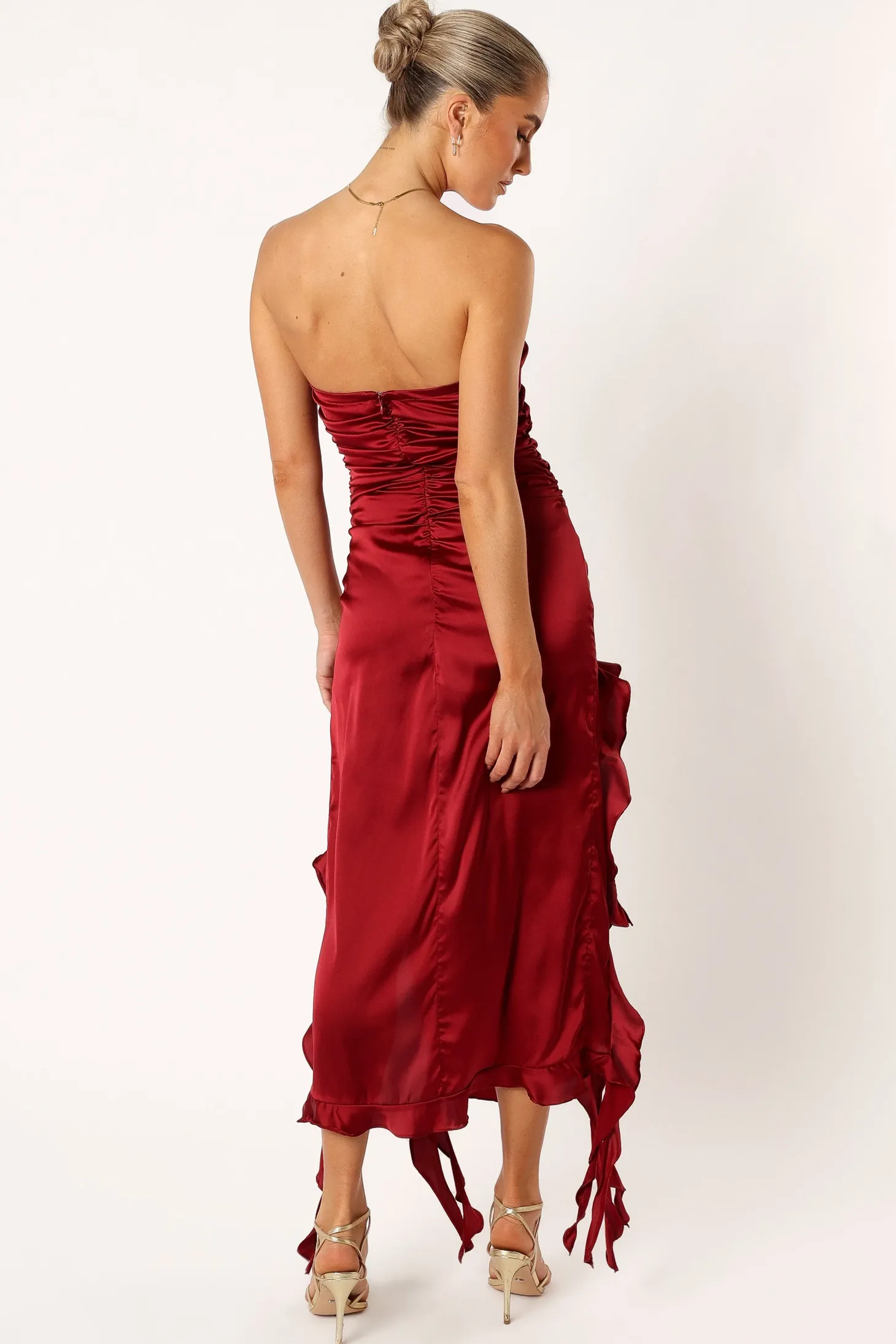 Lee Strapless Midi Dress
