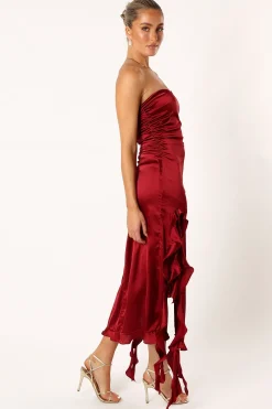 Lee Strapless Midi Dress