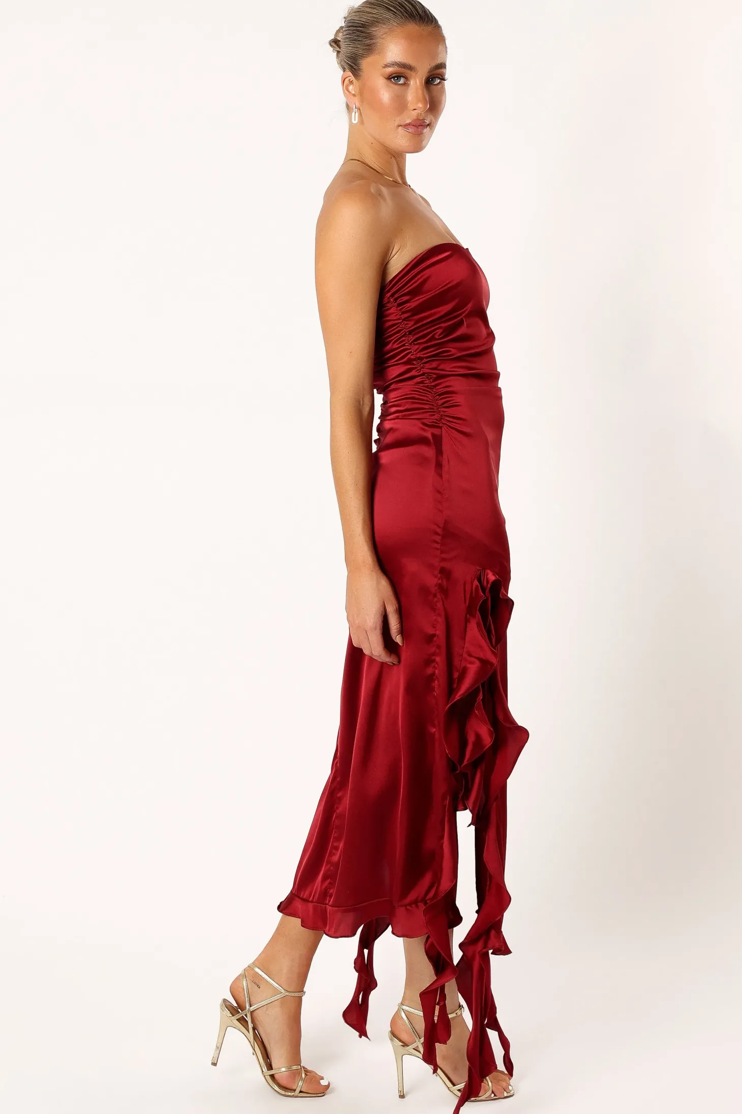 Lee Strapless Midi Dress