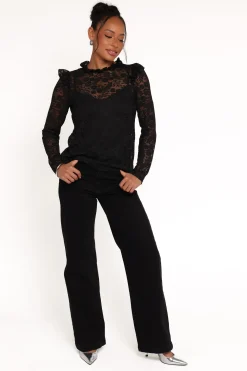 Lettie Lace Ruffle Top