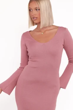 Lina Long Sleeve Midi Dress