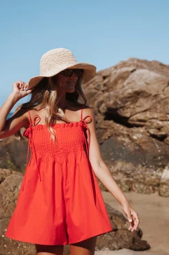 Liora Pleated Romper