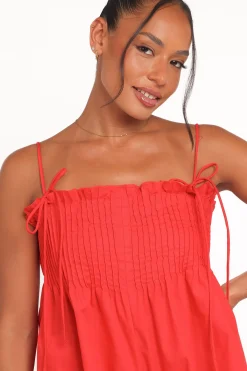 Liora Pleated Romper