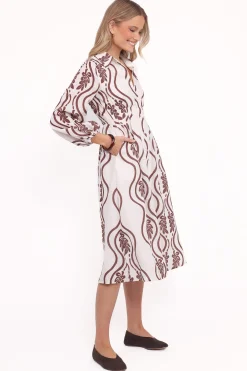 Lira Long Sleeve Midi Dress