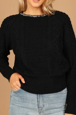 Liv Chain Detail Knit Sweater