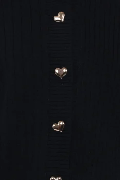 Loulani Heart Button Cardigan