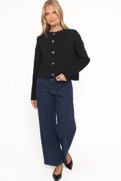 Loulani Heart Button Cardigan