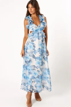 Lucah Frill Shoulder Maxi Dress