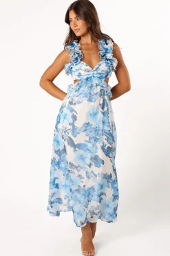 Lucah Frill Shoulder Maxi Dress