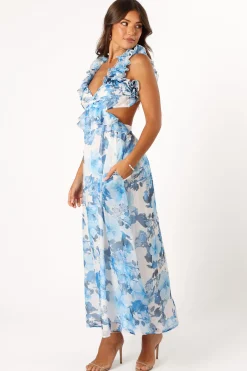 Lucah Frill Shoulder Maxi Dress