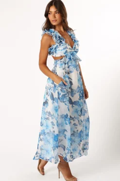 Lucah Frill Shoulder Maxi Dress