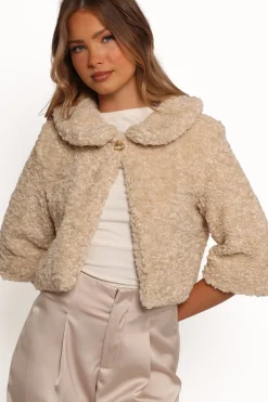 Lucie Faux Fur Crop Jacket