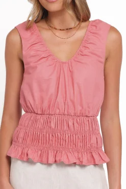 Lucilla Shirred Waist Top