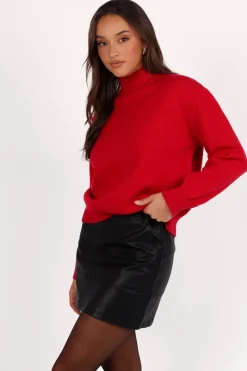Luda Mockneck Knit Sweater