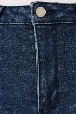 Luna High Rise Tonal Crop Flare Jean