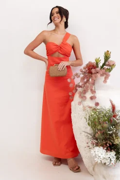Luna One Shoulder Maxi Dress