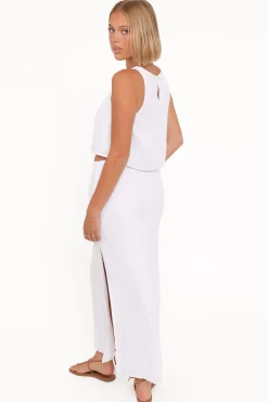 Madison Linen Column Skirt