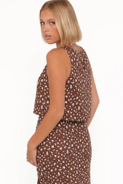 Madison Linen Cropped Tank