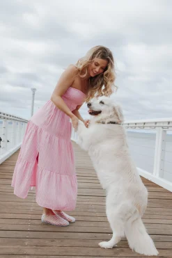 Maisie Strapless Midi Dress