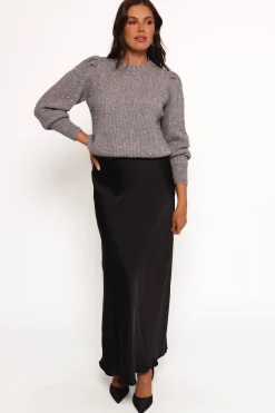 Makena Pearl Detail Knit Sweater