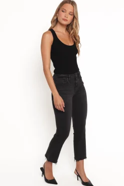 Marlow Mid Rise Crop Flare Jeans