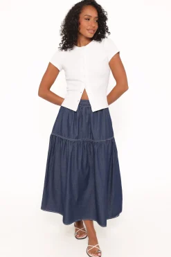 Meadow Midi Denim Skirt